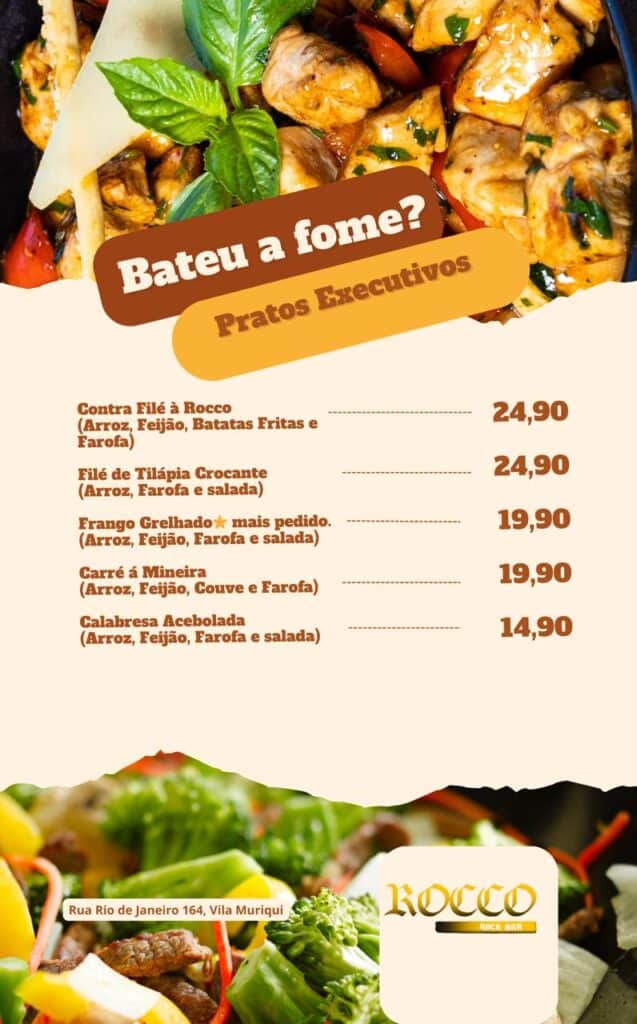 Almoço, comida.